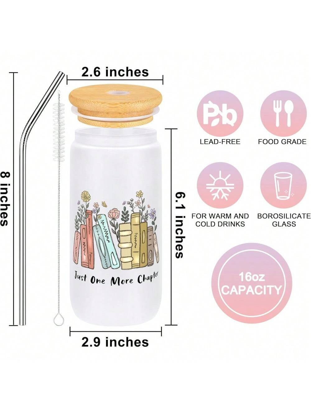 Book Lovers Gifts, Book Accessories Bookish Gifts for Women, Christmas Gift for Readers Author Set of 4