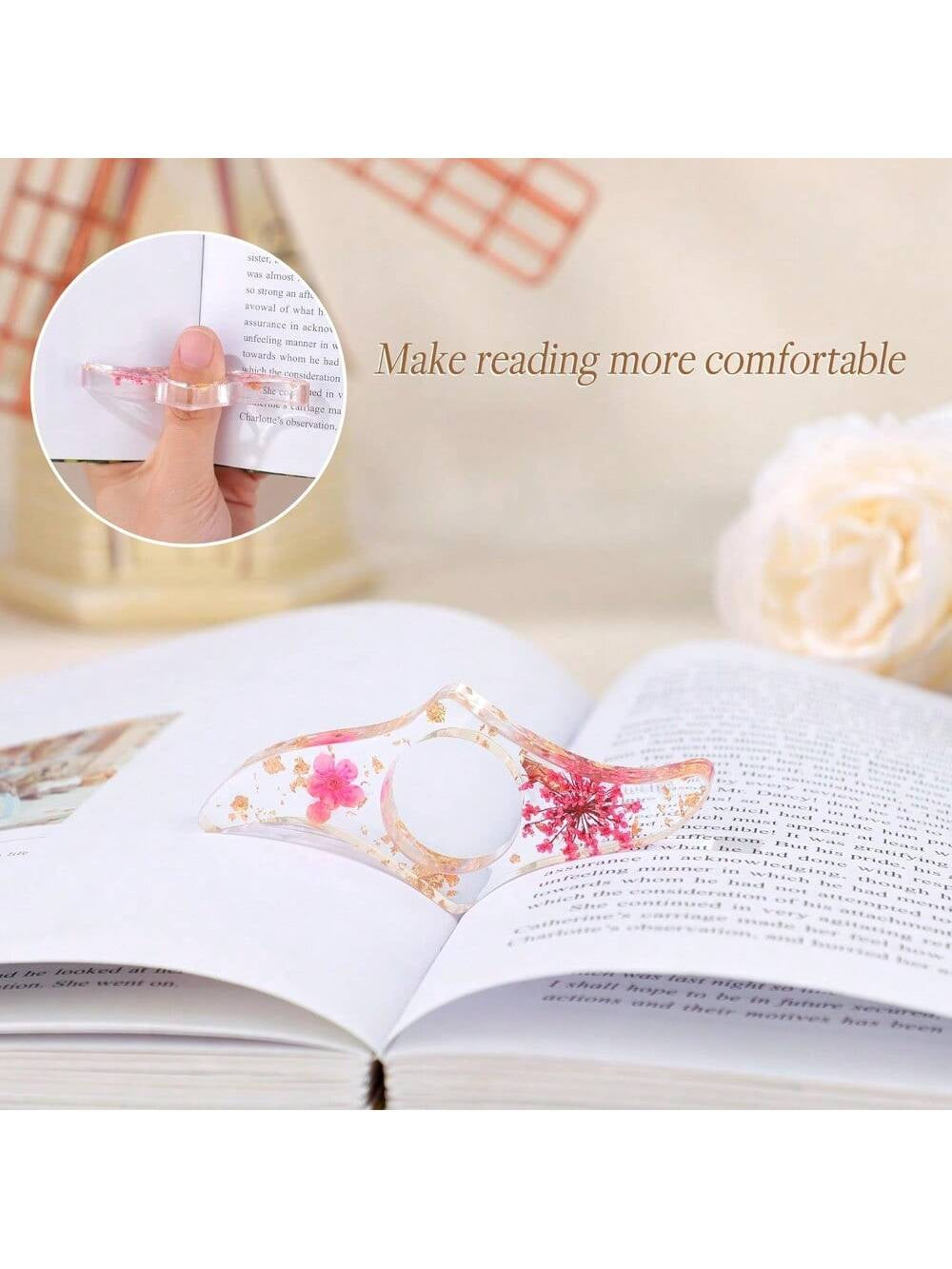 Book Lovers Gifts, Book Accessories Bookish Gifts for Women, Christmas Gift for Readers Author Set of 4