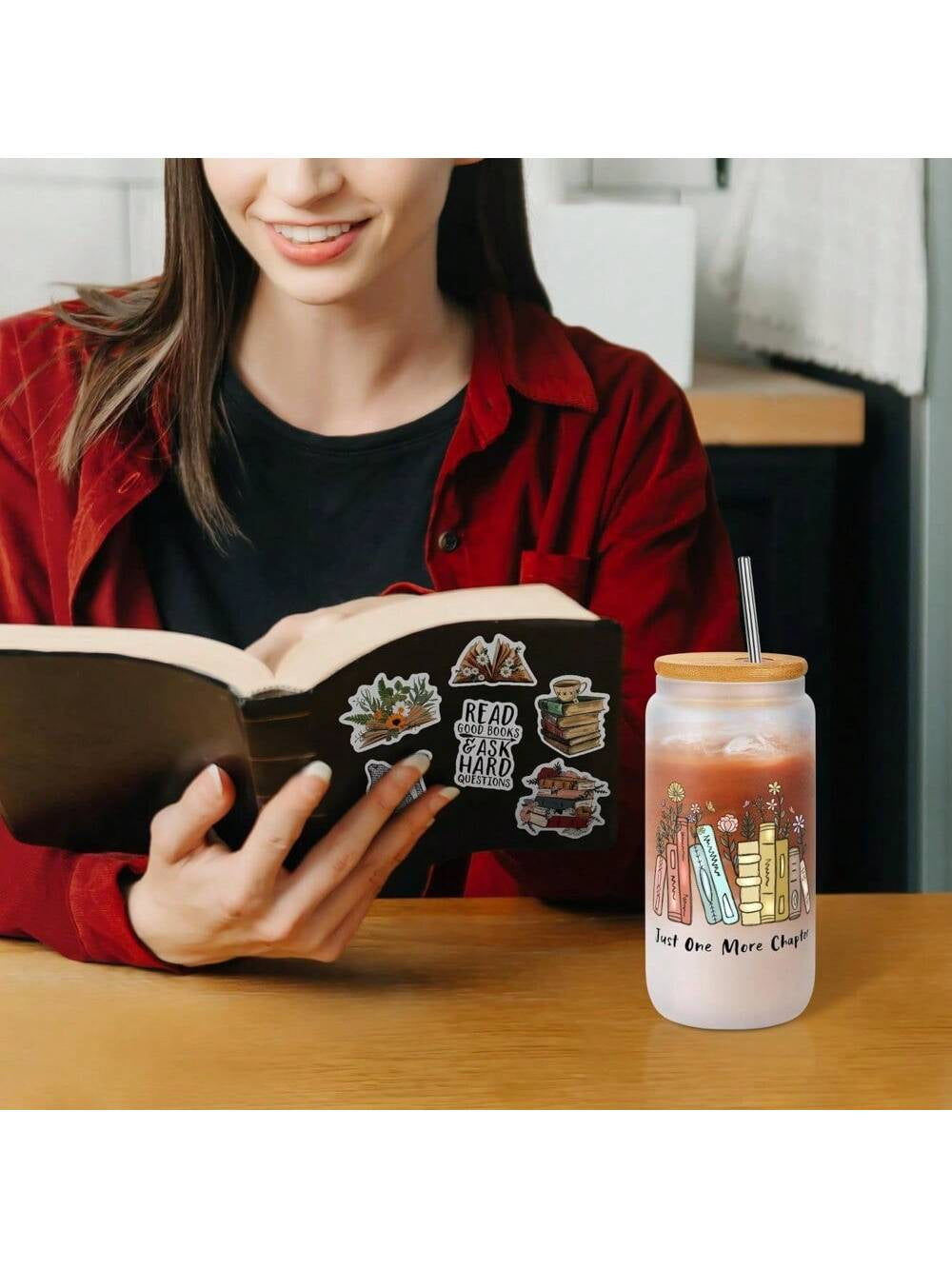 Book Lovers Gifts, Book Accessories Bookish Gifts for Women, Christmas Gift for Readers Author Set of 4