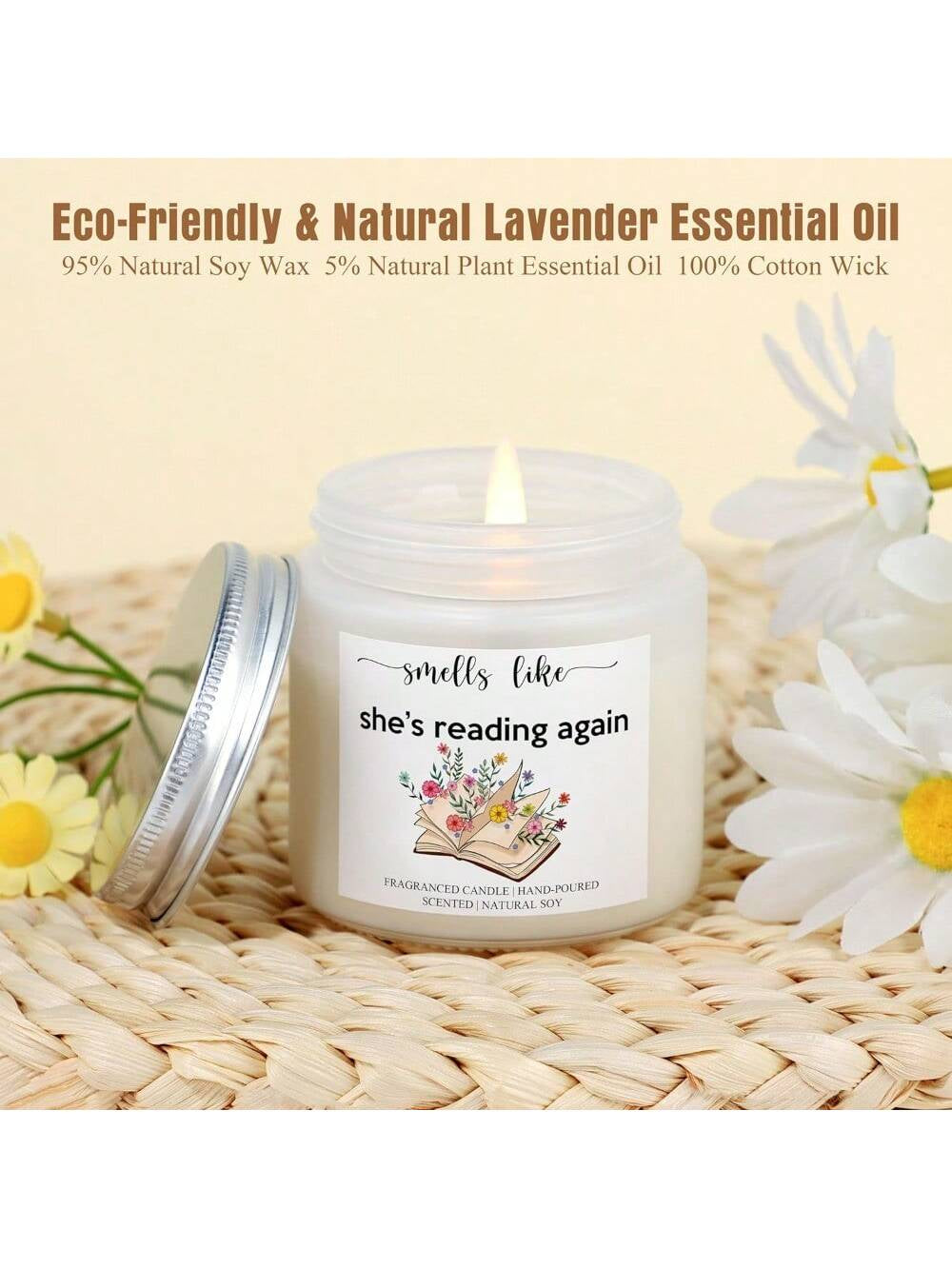 Book Lovers Gifts, Book Accessories Bookish Gifts for Women, Christmas Gift for Readers Author Set of 4